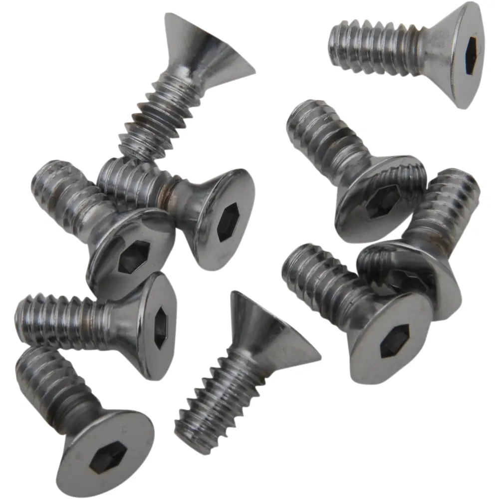 Tornilos allen de cabeza plana #10-24 x 1/2" cromo