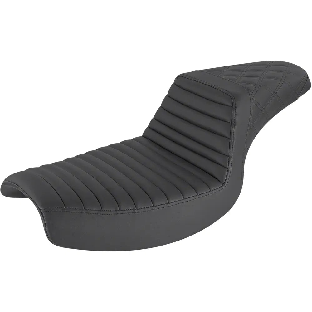 Step Up Seat - Tuck and Roll/Lattice Stitched - Black35974976