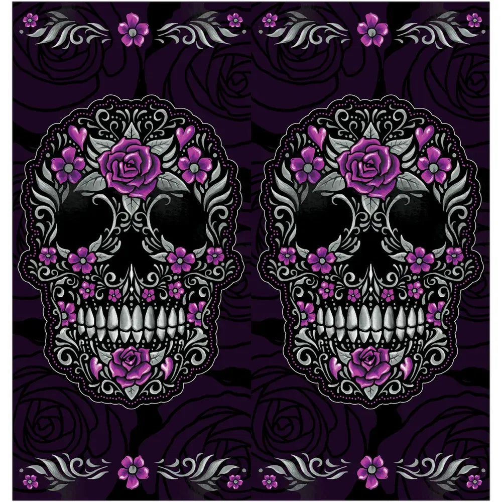 Neck Scarf - Floral Skull