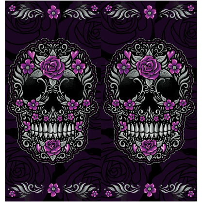 Neck Scarf - Floral Skull