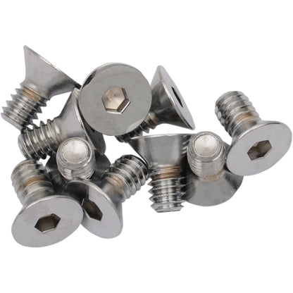 Tornillos allen de cabeza plana 1/4"-20 x 5/8" cromo