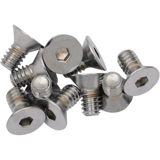 Tornillos allen de cabeza plana 1/4"-20 x 5/8" cromo