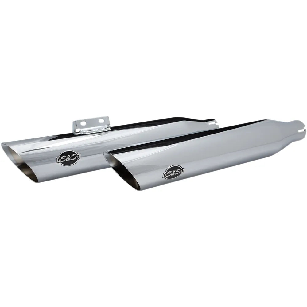 Slash Cut Race Mufflers - Chrome