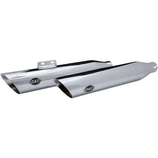 Slash Cut Race Mufflers - Chrome