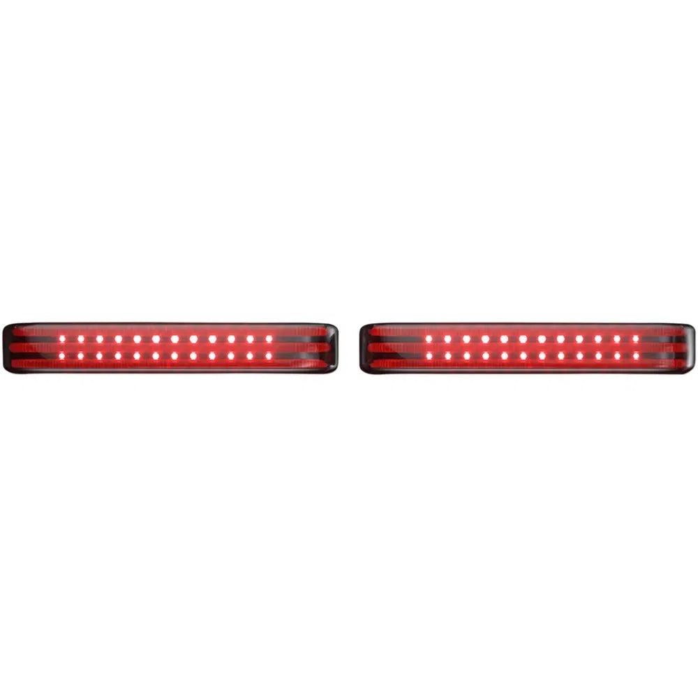 Saddlebag LED Lights - Sequential - Chrome/Smoke