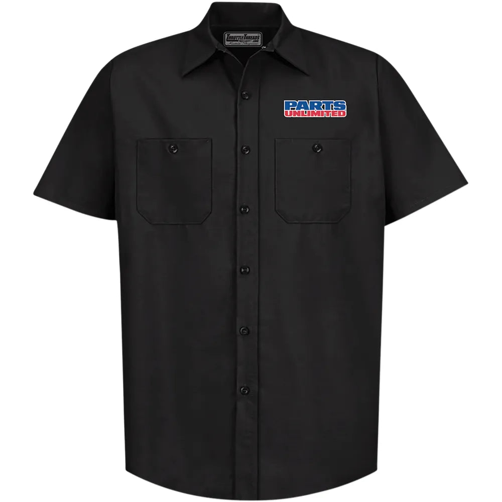 Parts Unlimited Shop Shirt - Black - 4XL
