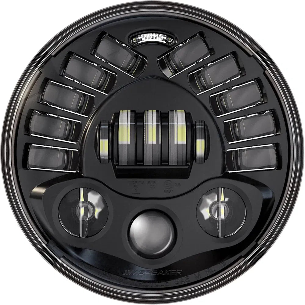 Adaptive Headlight with Adapter - 7" - Black