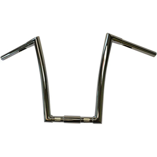Chrome 1-1/4" Springer Style Strip Handlebar With 14" Rise