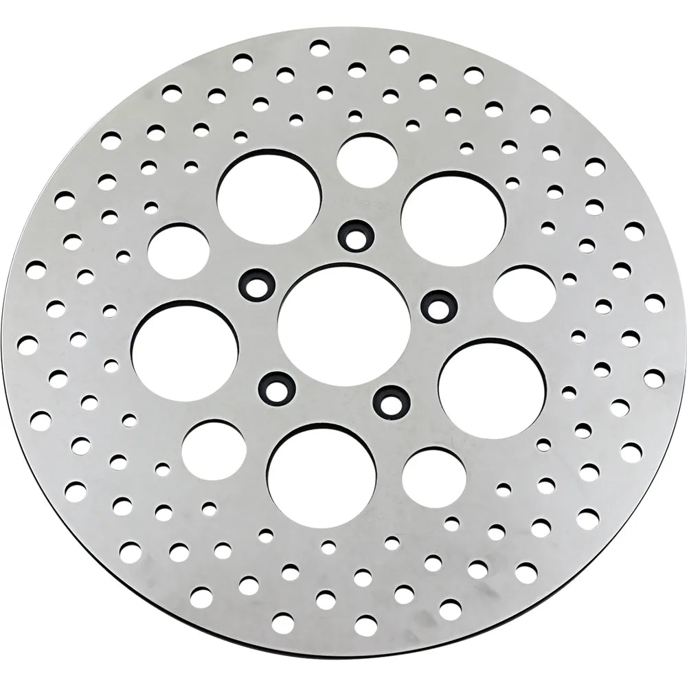 Rotor de freno perforado de acero inoxidable pulido