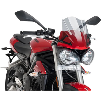 Parabrisas desnudo de nueva generación - Parabrisas de nueva generación - 12-1/4" - Ahumado claro - Street Triple 765