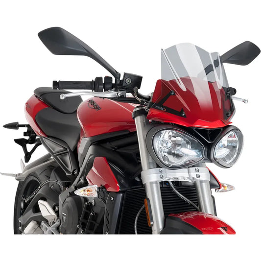 Parabrisas desnudo de nueva generación - Parabrisas de nueva generación - 12-1/4" - Ahumado claro - Street Triple 765