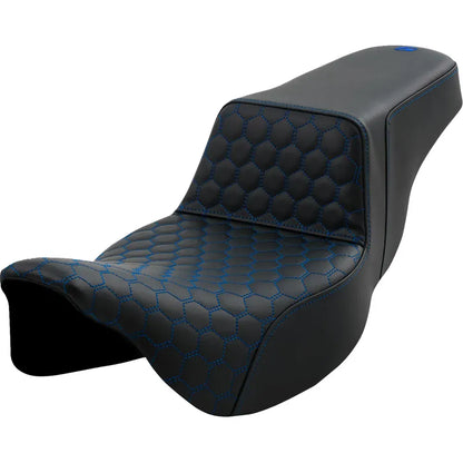 Asiento elevado tipo panal - Asiento elevado - Panal - Alcance extendido - Costuras azules - FL '08-'23