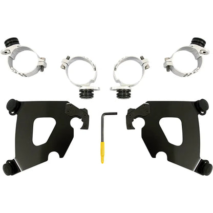 Kit de herrajes Cafe Fairing Trigger-Lock - Kit de montaje Cafe - Negro - FX