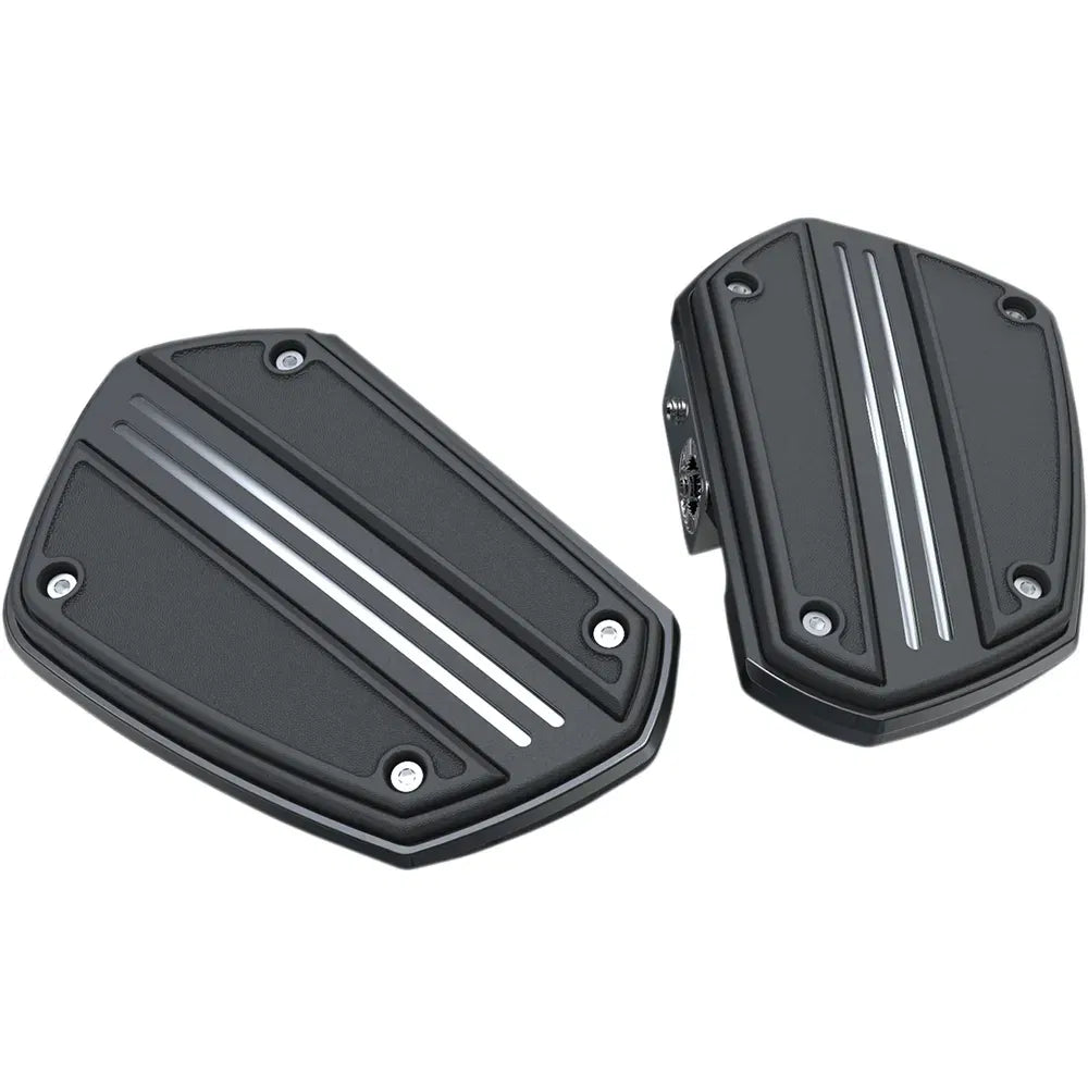Planchas de riel doble - Negro brillante