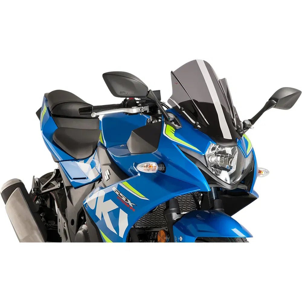 Parabrisas Z-Racing - Parabrisas de carrera - 14-3/8" - Ahumado oscuro - Suzuki