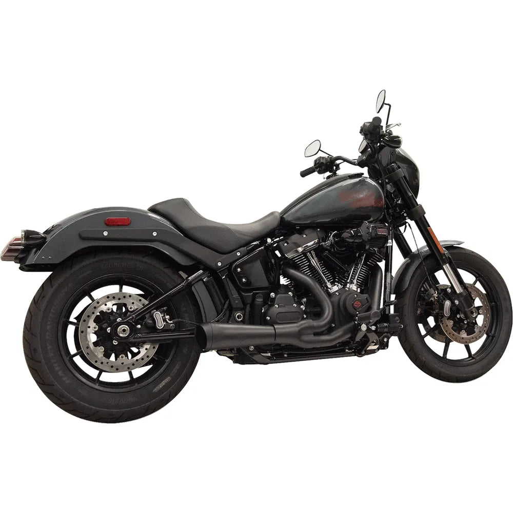 Sistema de escape The Ripper 2 en 1 - Sistema de escape Ripper 2 en 1 con silenciador megáfono - Corto - Negro - 49 estados - M8 Softail