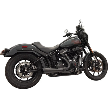 Sistema de escape The Ripper 2 en 1 - Sistema de escape Ripper 2 en 1 con silenciador megáfono - Corto - Negro - 49 estados - M8 Softail