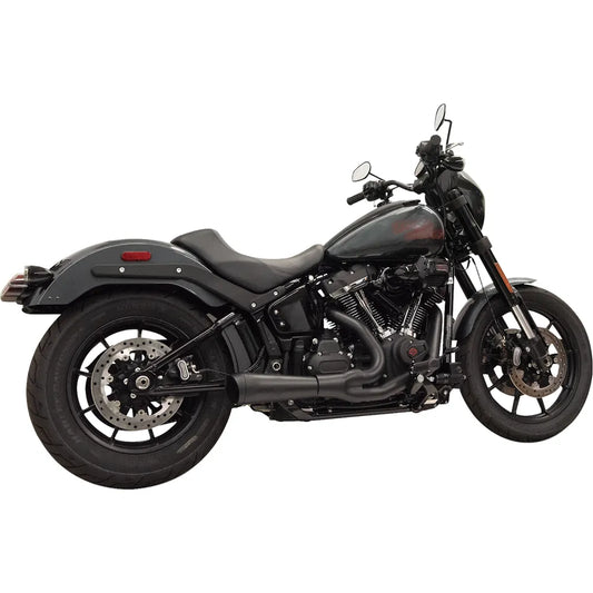 Sistema de escape The Ripper 2 en 1 - Sistema de escape Ripper 2 en 1 con silenciador megáfono - Corto - Negro - 49 estados - M8 Softail
