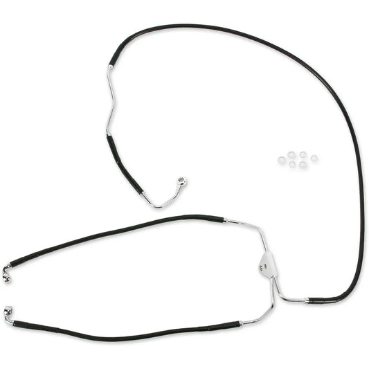 Front Brake Line FLHT 09-13 ABS Black
