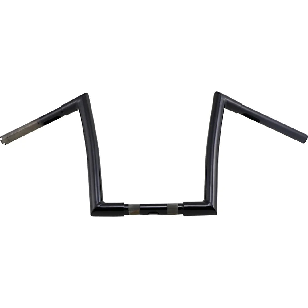 Black 1-1/4" Strip Handlebar With 12" Rise