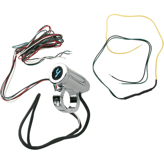 1.25" Auto Programming Gear Indicator - Chrome - Blue Display