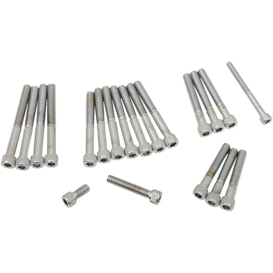 Juego de tornillos allen estriado cromo