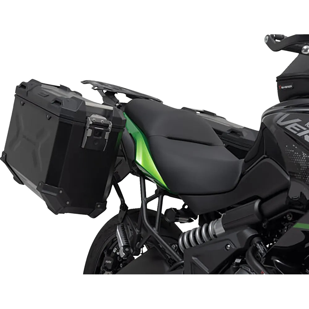 TRAX ADV Aluminum Case System - Black - Kawasaki Versys 650 '14-'22