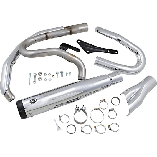 2:1 Exhaust for M8 Softail - Chrome
