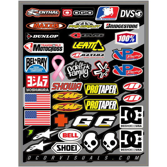 Decal Sheet - Helmet Logos