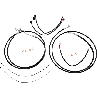 Kit de instalación de manillar XR - Kit de instalación de manillar XR - Perchas Ape de 12"-14" - FLTR '17-'20 - Negro/Cromo
