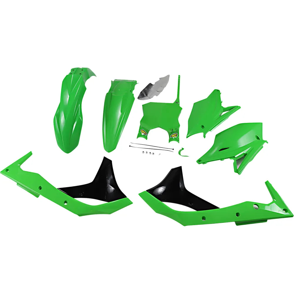 Plastic Body Kit - OEM Green/Black - KX250F