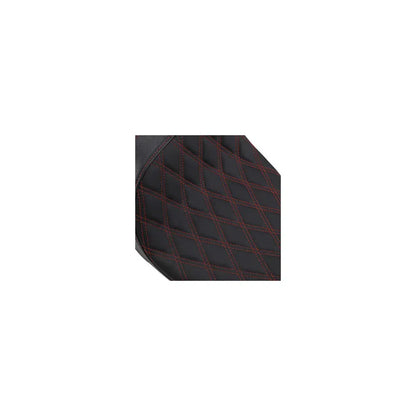 Predator 2-Up Seat - Double DIamond - Red Stitching - Solar Leather