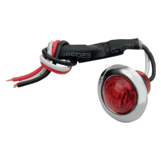 Mini Marker Light - Dual Function - Red LED - Red Lens