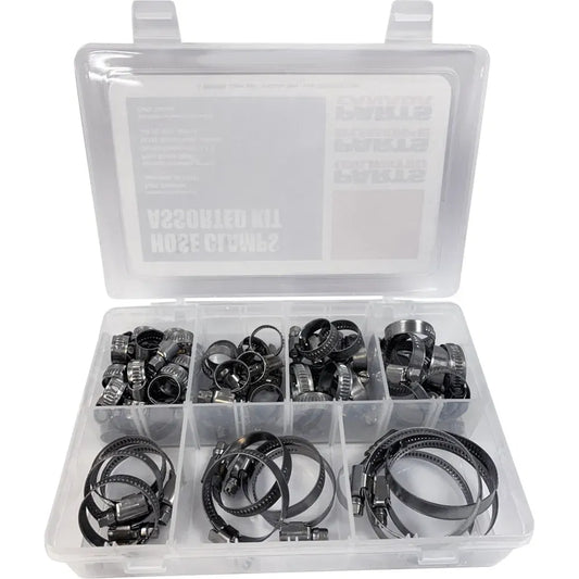 Hose Clamp Assortment Kit - 60 Pieces