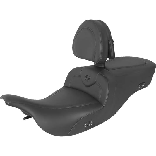 Asiento RoadSofa™ con calefacción - Asiento RoadSofa™ con calefacción - Con respaldo - Negro con costuras negras