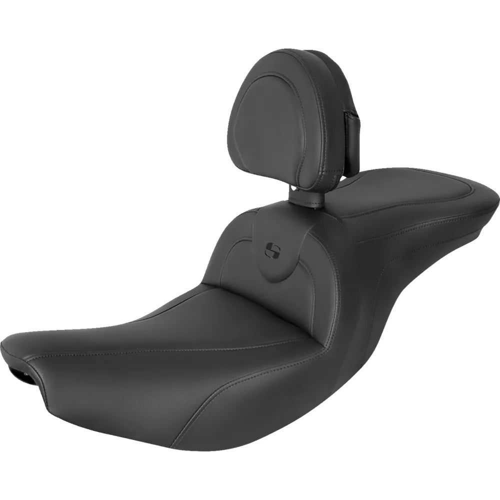 Asiento RoadSofa™ - Asiento RoadSofa™ - con respaldo - Negro/Costuras negras - Indian '14-'24