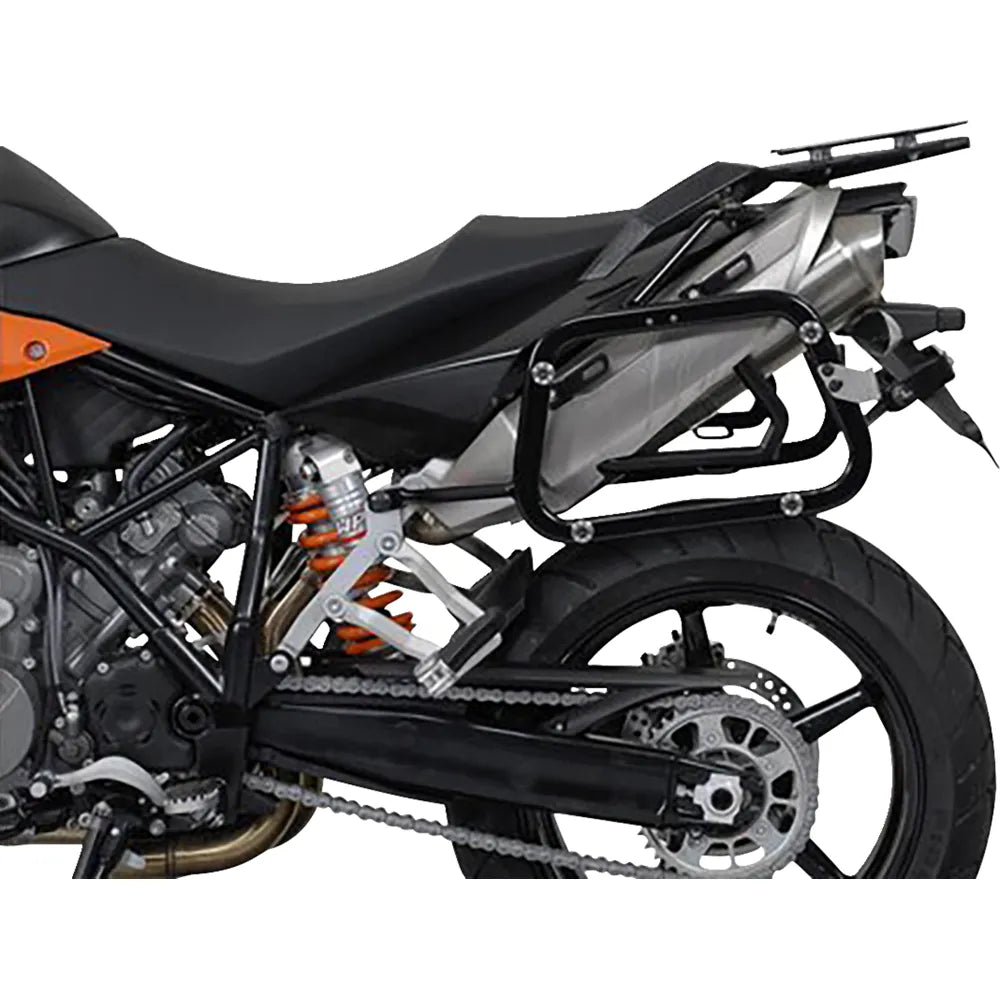 TRAX ADV Aluminum Case System - Black - KTM Super Moto 950/SMR/SMT 990 '05-'13