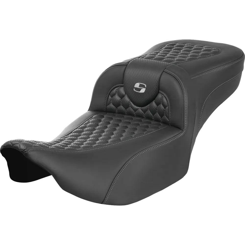 Asiento de alcance extendido Roadsofa™ - Asiento de alcance extendido Roadsofa™ - sin respaldo - Panal - Costura plateada - FLTR/FLHX '23-'24