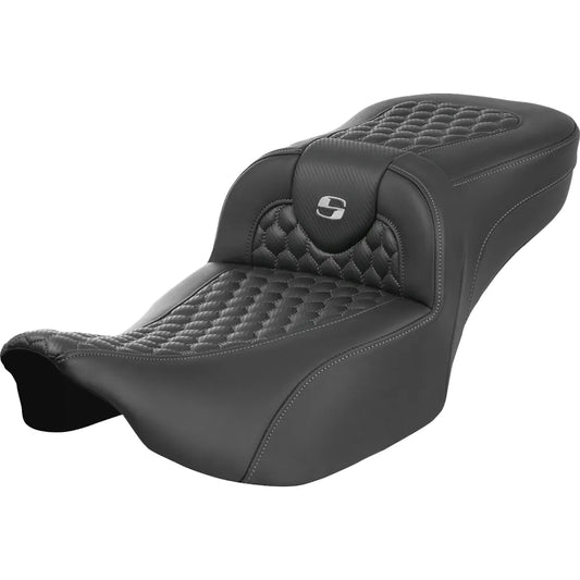 Asiento de alcance extendido Roadsofa™ - Asiento de alcance extendido Roadsofa™ - sin respaldo - Panal - Costura plateada - FLTR/FLHX '23-'24