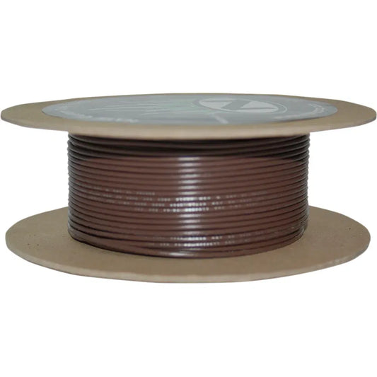 100' Wire Spool - 18 Gauge - Brown