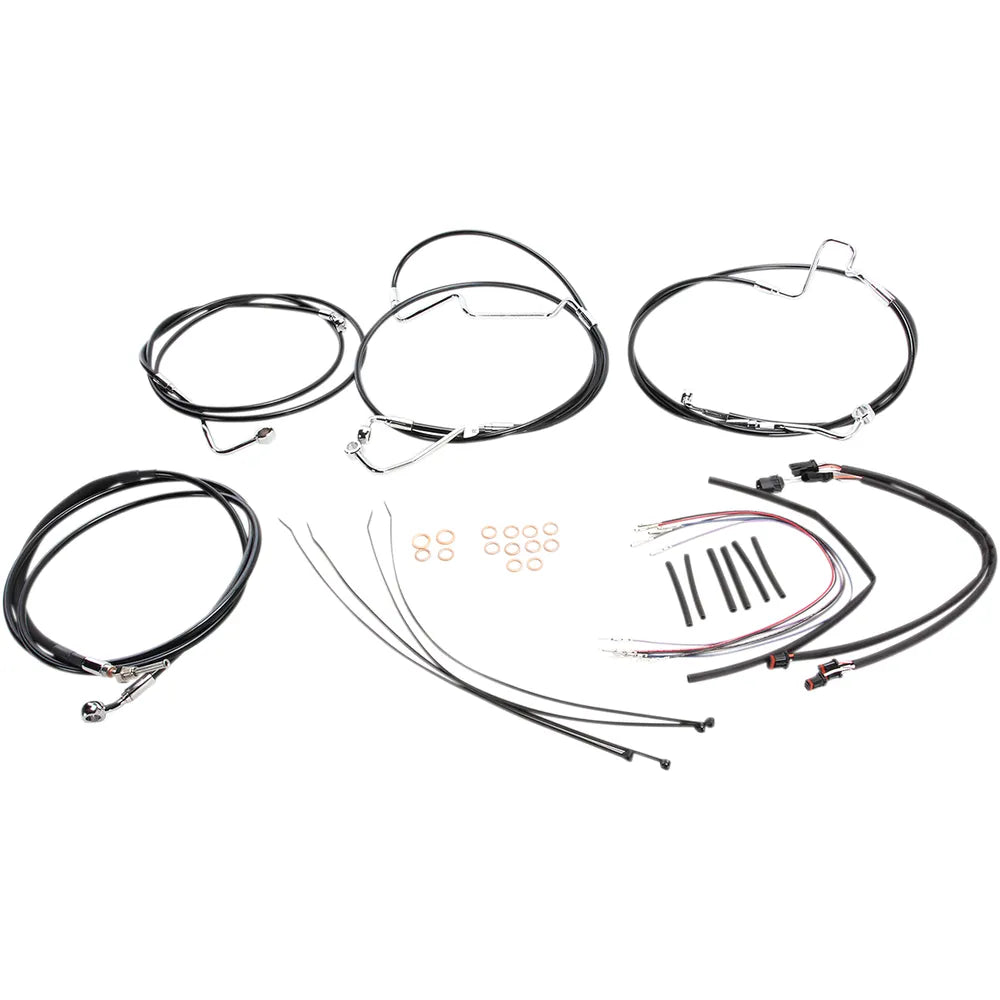 Kit de instalación de manillar XR - Kit de instalación de manillar XR - Colgadores Ape de 12"-14" - FLH '14-'15 - Negro