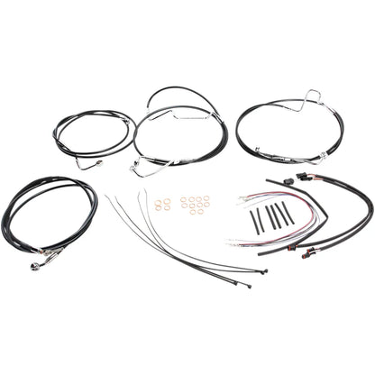 Kit de instalación de manillar XR - Kit de instalación de manillar XR - Colgadores Ape de 12"-14" - FLH '14-'15 - Negro