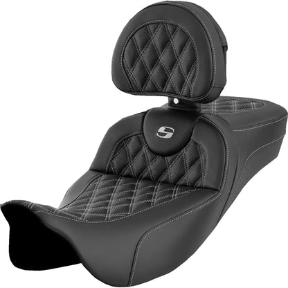Asiento de alcance extendido Roadsofa™ - Asiento de alcance extendido Roadsofa™ - Costura de celosía - Costura plateada - con respaldo - FL '08-'24