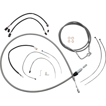 Kit de instalación de manillar XR - Kit de instalación de manillar XR - Perchas Ape de 15"-17" - FLTR '21-'23 - Acero inoxidable/cromo