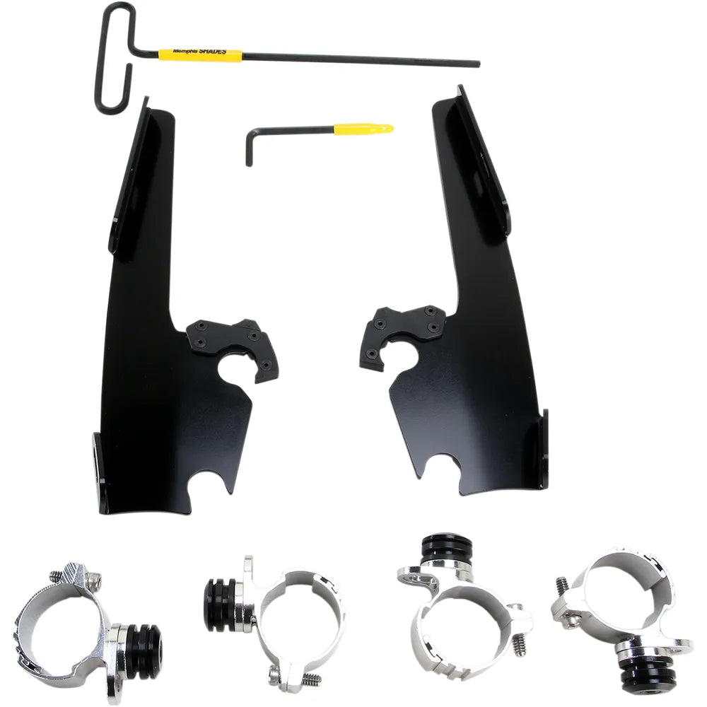 Kit de montaje completo con bloqueo de gatillo para parabrisas Fats/Slim - Kit de montaje Fats/Slim - Negro - XL12C