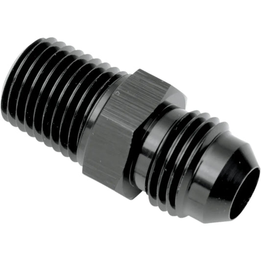 Straight Oil Line Fitting - Black -1/8" NPT