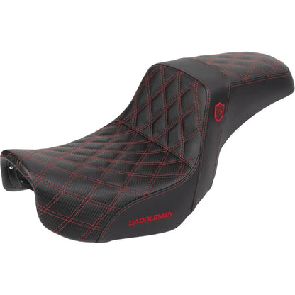 Asiento Pro Series SDC Performance Grip - Asiento Pro Series SDC Performance - Fibra de carbono/agarre lumbar - Punto rojo - Dyna '06-'17