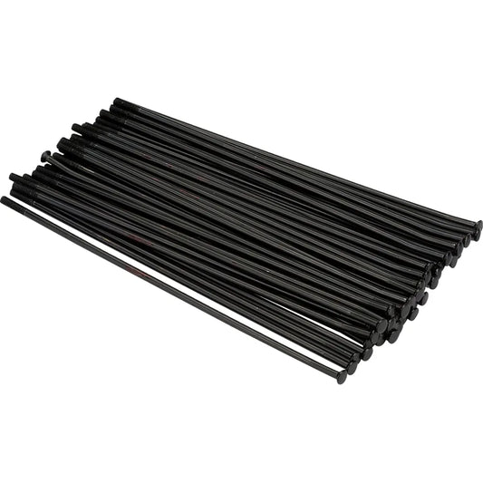Juego de Radios MX1 de Acero Inoxidable - Juego de Radios MX1 - Acero Inoxidable - Traseros - Negro - 18" - Calibre 8 - Gas Gas/KTM/Husqvarna
