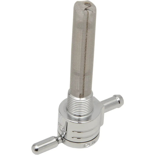 Straight Petcock - Chrome - 3/8" NPT