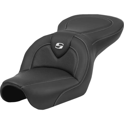 Asiento de fibra de carbono Roadsofa™ - Asiento Roadsofa™ - Fibra de carbono - Costura negra - sin respaldo - FL '04-'05